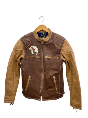 Veste cuir schott - schott, marron