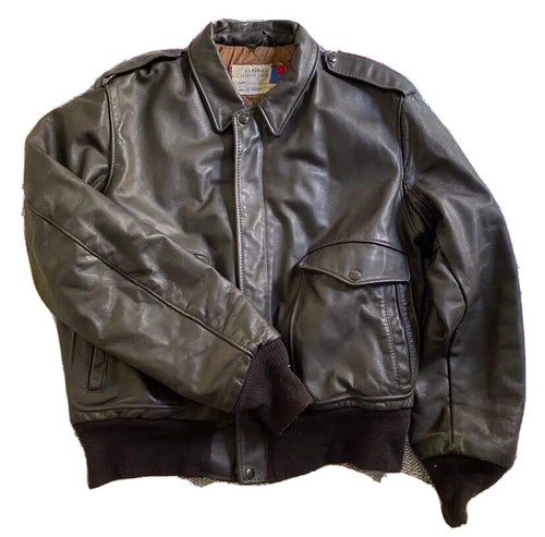 Veste cuir schott vintage - veste,