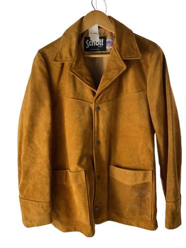 Schott veste daim marron 38 - schott,